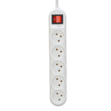 Hot Selling Power Strip Israel Type 5 pin multi socket plug extension cord with extended VDE Standard cable h05vv-f 3g1