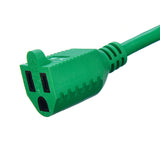 Hot Selling Green Waterproof American Standard 3 Pin Green ETL Heavy duty Extension Cord Outdoor Extension Cord