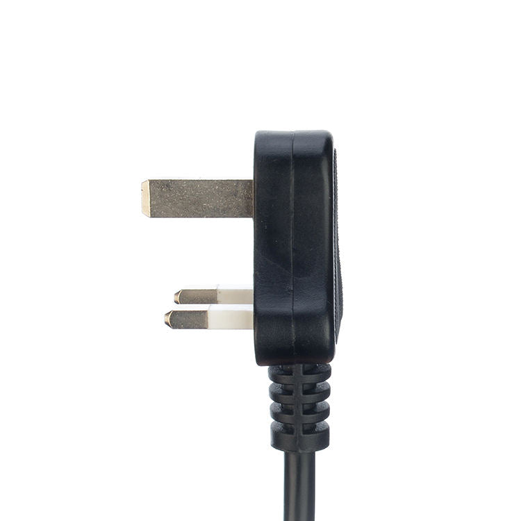 Hot Selling pc computer 2 ac ce leading 3 pin uk power cord h05vv kabel mit schukostecker for hair streightner ac cord