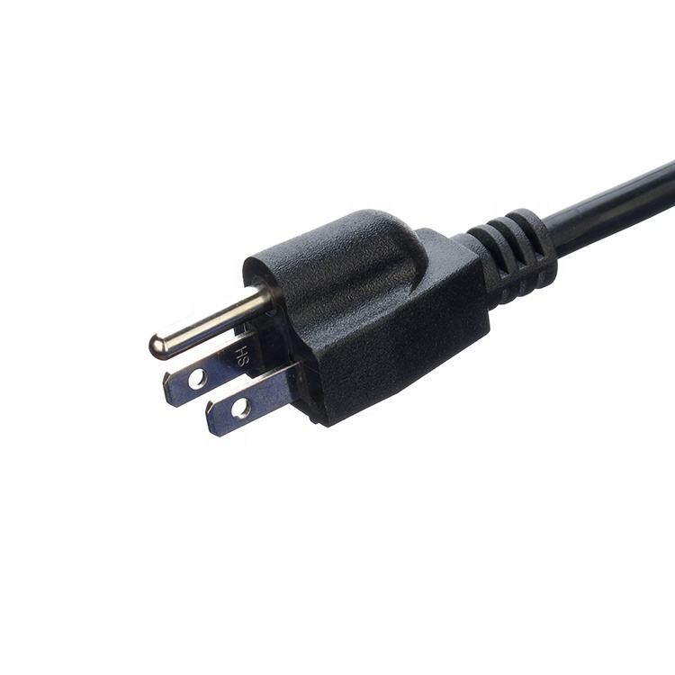 Top Quality ETL Certificated Nema Power Cable Open Ended For Laptop 15A NEMA-15P 3 Phase Plug 12 Gauge Extension Cord