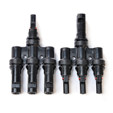 Hot Selling Waterproof Ip67 30a 1000v Dc 4mm2 T Branch Type 3ways 3 to 1 Pv Solar Cable Connector MC-4