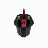 CE certificated universal adapter UK 3 pin plug with fuse to EU socket 2pin with earth contact for Home Appliances