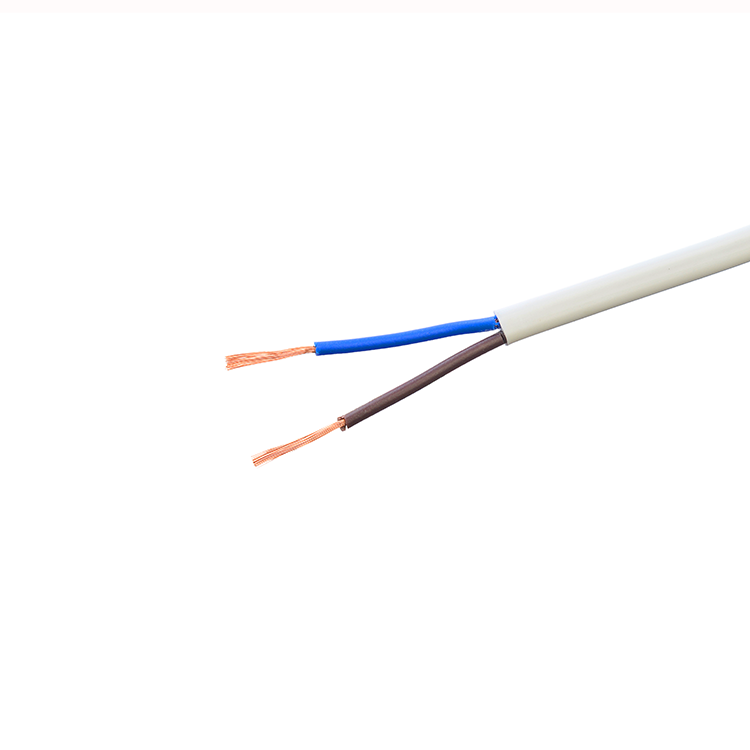 Factory Sale SNI Certificated H03VVH2-F 300/300V Flexible 2 Core Copper Conductor for Household Building Electrical Power Cable