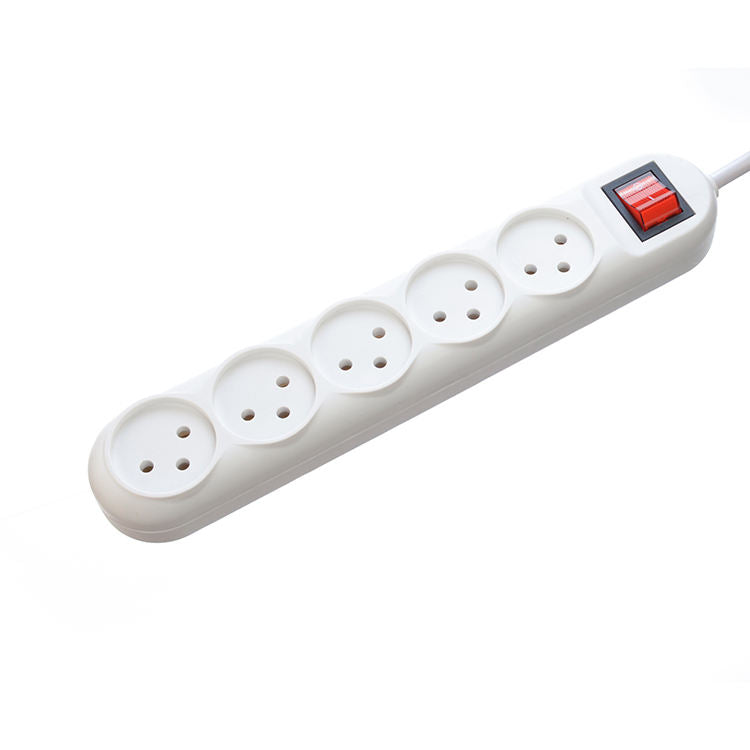 Hot Selling Power Strip Israel Type 5 pin multi socket plug extension cord with extended VDE Standard cable h05vv-f 3g1