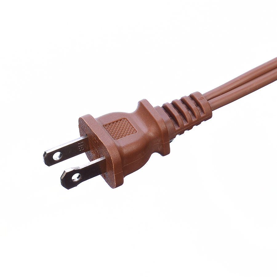 Factory Direct Sales 2X16AWG Brown Insulation Protection ETL Plug Power Cord ExtenTion Cord