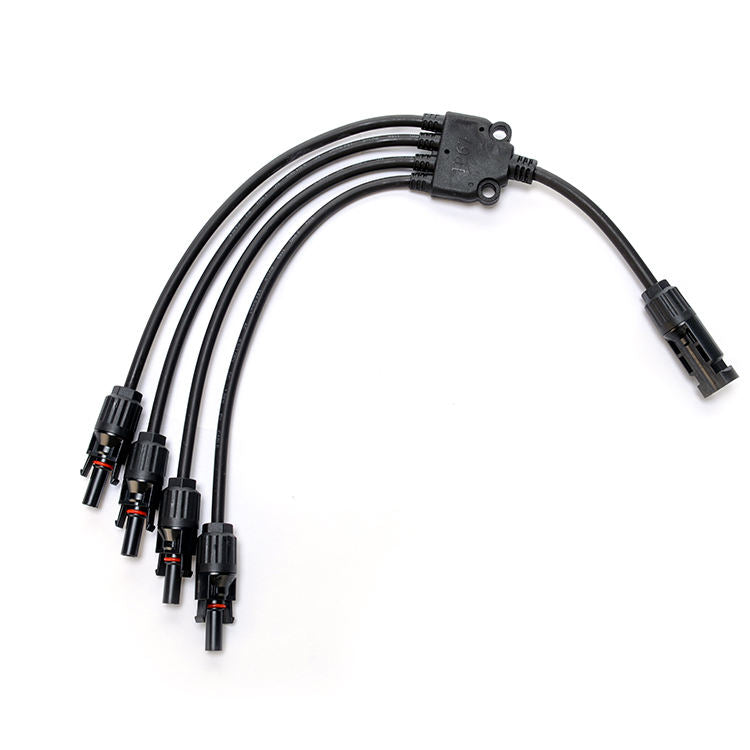 Factory Direct Sale PV004 y branch connector battery cables for solar system PV004 photovoltaic cable pv connector ly-2546b