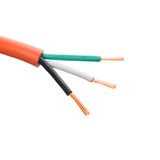 Top Selling Orange VDE Standard H05VV-F 300/500V 3.5mm 3 core cable for Home Appliance Electrical Power Cable