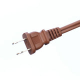 Factory Direct Sales 2X16AWG Brown Insulation Protection ETL Plug Power Cord ExtenTion Cord