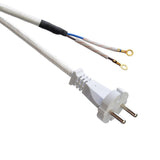 Multi Color Cotton Braided Cable Conductor Cooper or CCA cable with 2 prong Plug VDE approved for electric iron power supply