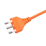 Italia Standard Power Cord 3 Pin Plug Power Cord Connector Orange IMQ Power Cord With Insulation Protection