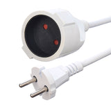 Factory Direct Quality VDE 10A Plug power cords & extension cords White 2 Pin Home Appliances Power Supply Cord